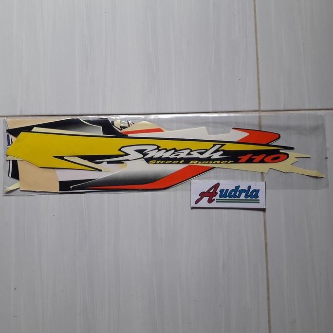 Stiker Striping Motor Suzuki Smash 110 SR 2005 Biru