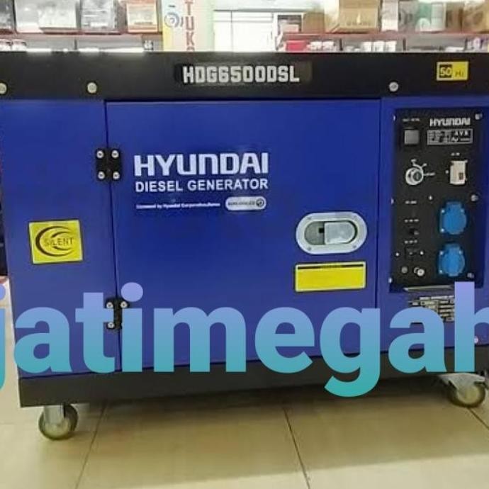 ready  Genset silent 10kva Hyundai Full tembaga