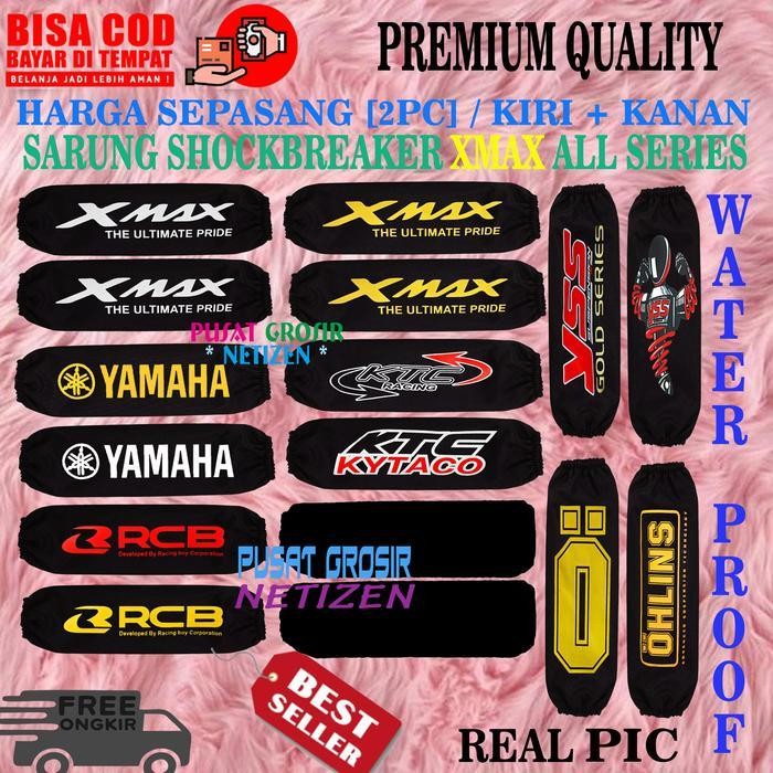 Mos Sarung Shock Cover Shockbreaker Shok Belakang Nmax Aerox Xmax Sepasang