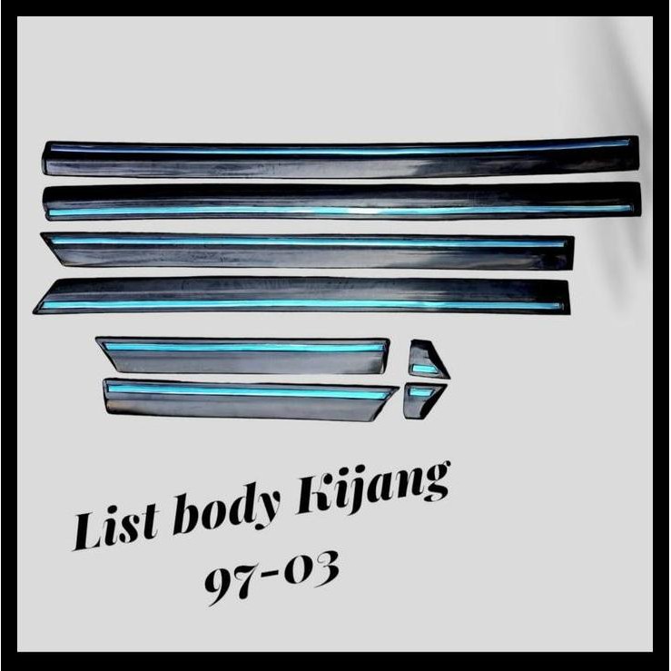 TERBARU LIS LIST BODY MOBIL KIJANG KAPSUL LGX 1997-2003 HITAM 