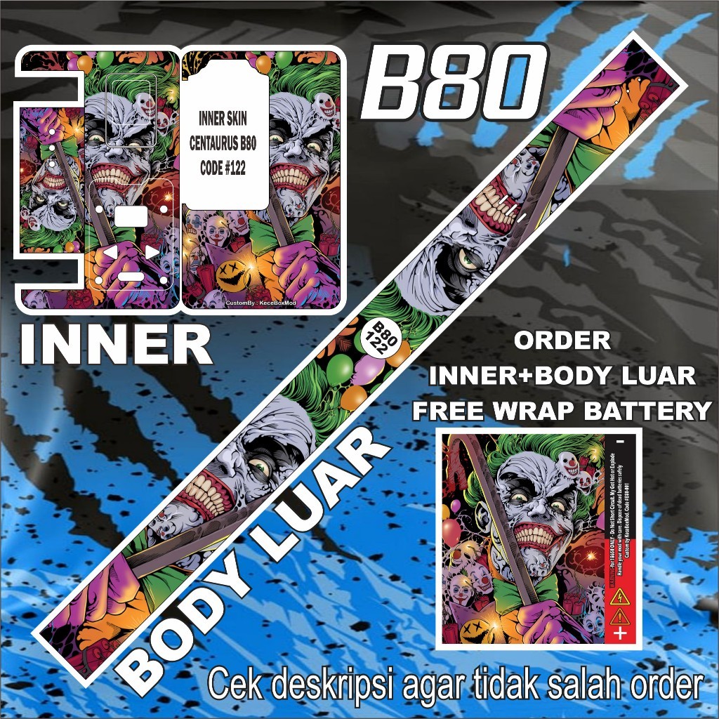 

Get2pcs Stiker B80 122 Garskin Casing Motif Dan Bisa Custom Bayar Ditempat