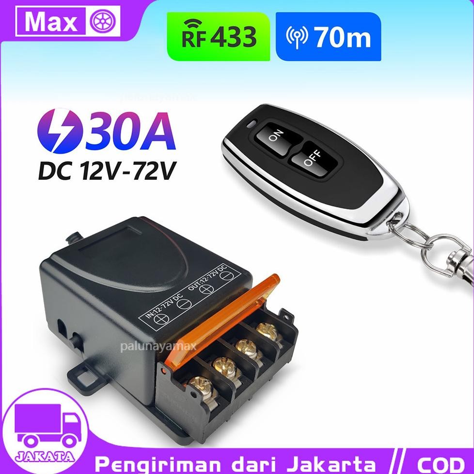 Relay Switch AC 220 DC 12V 1CH Remote Control Saklar on off /Sakelar Kontrol Jarak Jauh Nirkabel RF 