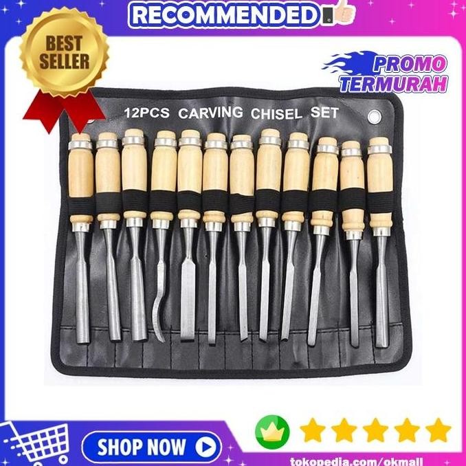 

Set Pisau Ukir Pahat Kayu Wood Crafting Carving Chisel Tools Art Knife