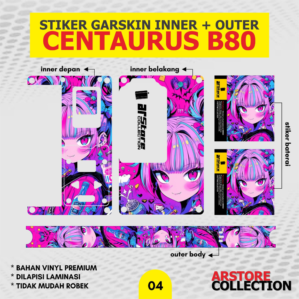 

Get2pcs Arstore Stiker Inner Set B80 004 Garskin Casing Motif Dan Bisa Custom Bayar Ditempat