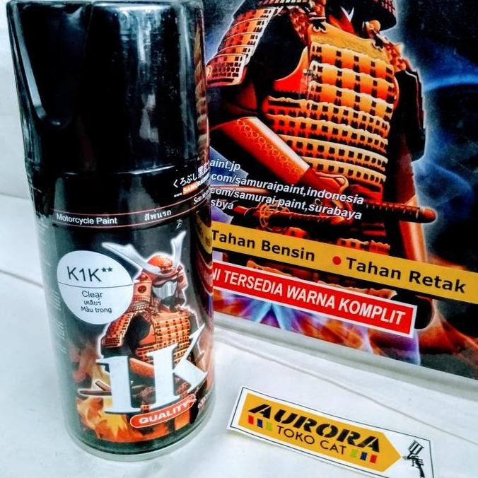 Cat Pilox Pylox Samurai Clear K1K Anti Bensin Anti Gores Kualitas Terbaik Harga Termurah