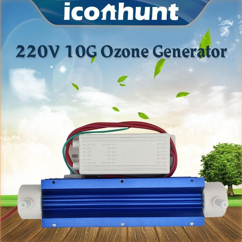 220V 10G Ozone Generator Tube Water Tabung Air Purifier Water Adjustable Purifier tabung ozon Water 