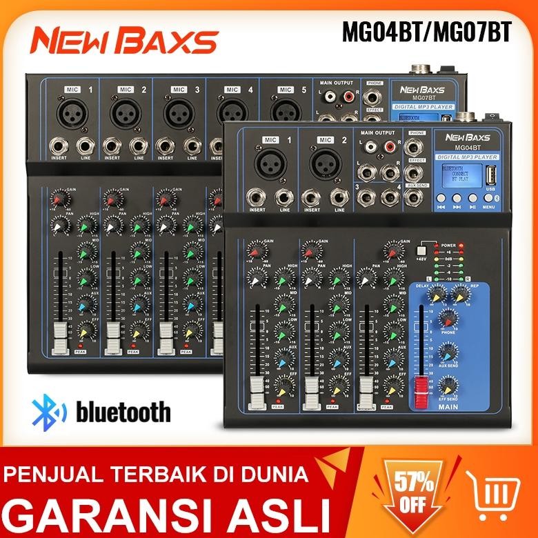 NEW BAXS xer MG07BT/MG04BT 7/4-channel DJXER mendukung peralatan audiopemuan Bluetooth/MP3/USB
