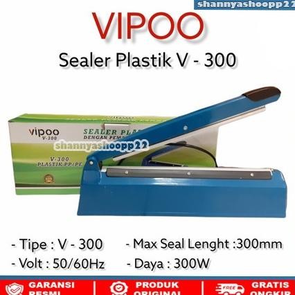 Mesin Press Plastik Impulse Sealer 30 cm VIPOO V300 PROMO DiM