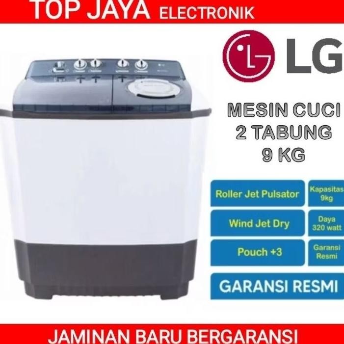 MESIN CUCI LG 9KG.LG MESIN CUCI 9KG TWIN TUB BARU BERGARANSI RESMI DiM