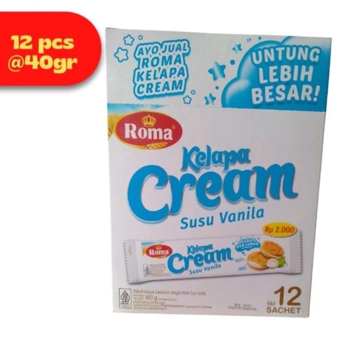 

Roma Kelapa Cream Box | 12 Sachet @ 40 Gr | Mayora