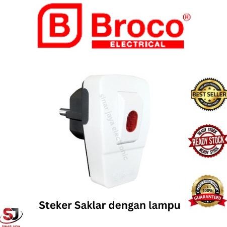 STEKER LAMPU BROCO / STEKER + SAKLAR LAMPU BROCO / STEKER SWITCH BROCO DiM