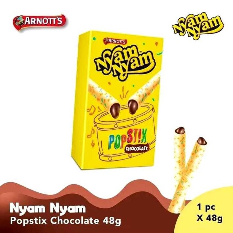 

Popstix Nyam Nyam Chocolate | Isi 1 Box @ 48 Gr | Arnotts