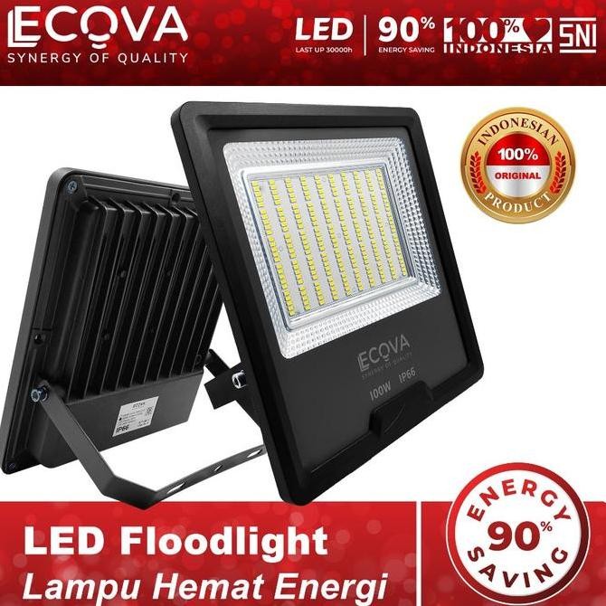 Ecova Lampu Led Floodlight 50 Watt 100 Watt Lampu Taman Lampu Sorot Lampu Tembak Terang Energi High 