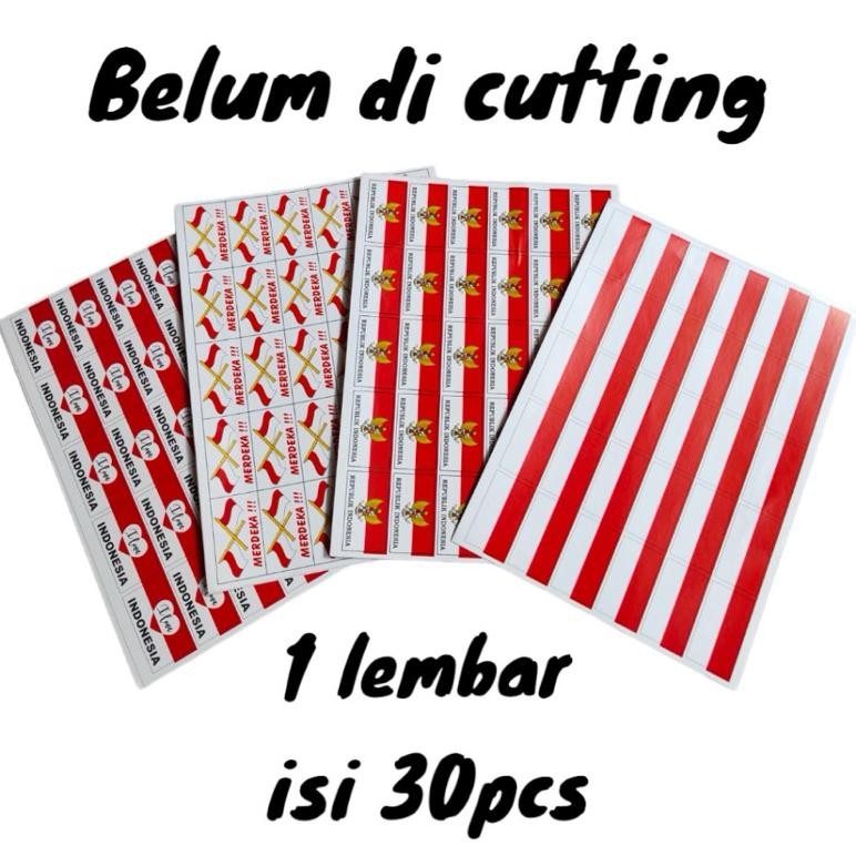 

Hj-54 (Isi 30Pcs) Stiker Pipi / Stiker Merah Putih / Stiker Bendera Tempelan Hut Ri 17 Agustus