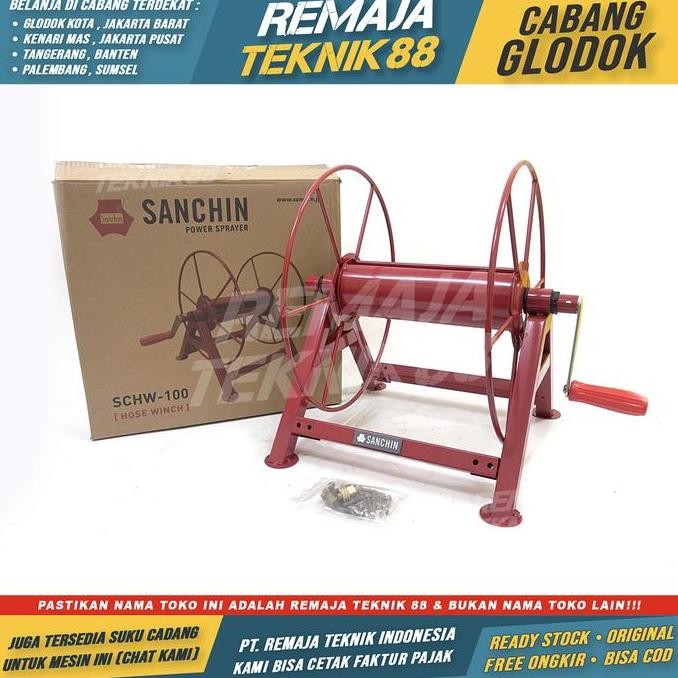 Sanchin Hr 100 Meter Alat Gulungan Selang Air Taman Selang Steam Murah