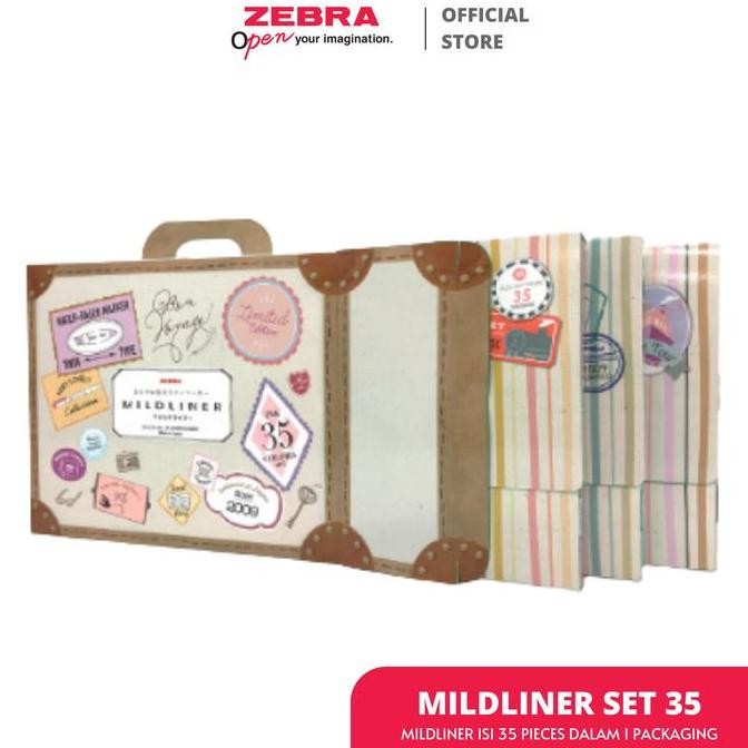 

Zebra Mildliner Penanda Dua Sisi Set 35 New Stok