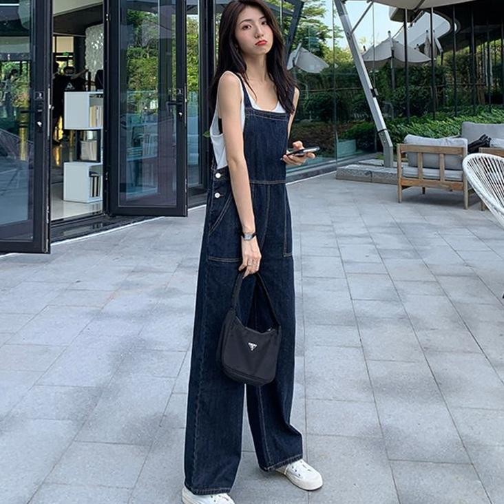 Overall Jeans Wanita Baju Kodok Wanita Jumpsuit Jeans Wanita