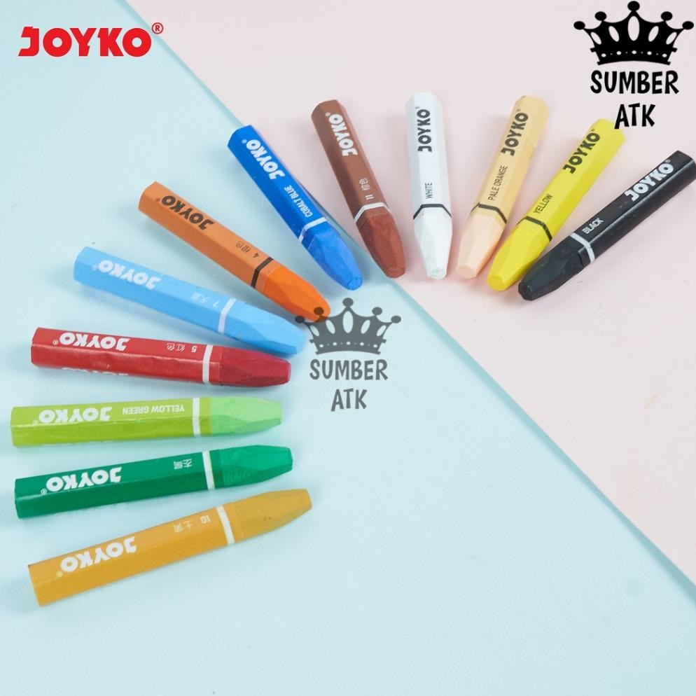 

Sd-67 Crayon Krayon Minyak Oil Pastel Joyko 12 , 18 , 24 , 36 , 48 , 55 , 72 Warna Sd-67