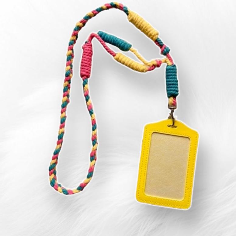 

Gha-68 Macrame Lanyard Name Tag Id Card / Gantungan Hp / Lanyard Phone Gha-68