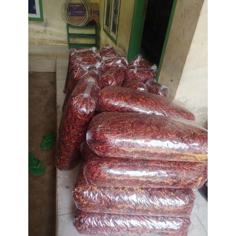 

Penuh Inovasi 1Bal Isi 5Kg Cabe Rawit Teja Kering (Premium) No.1 Grade A Pedas Alami /Harga Hemat