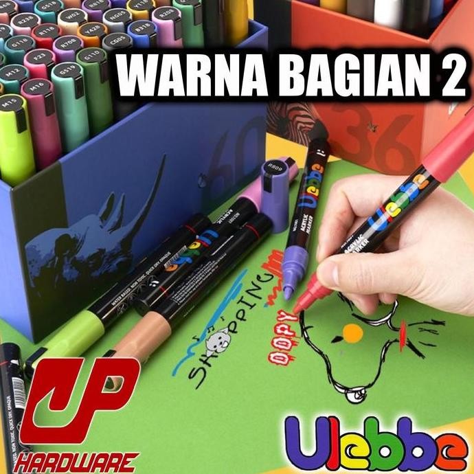 

Ulebbe acrylic marker paint mirip POSCA no.1001 Bagian 2