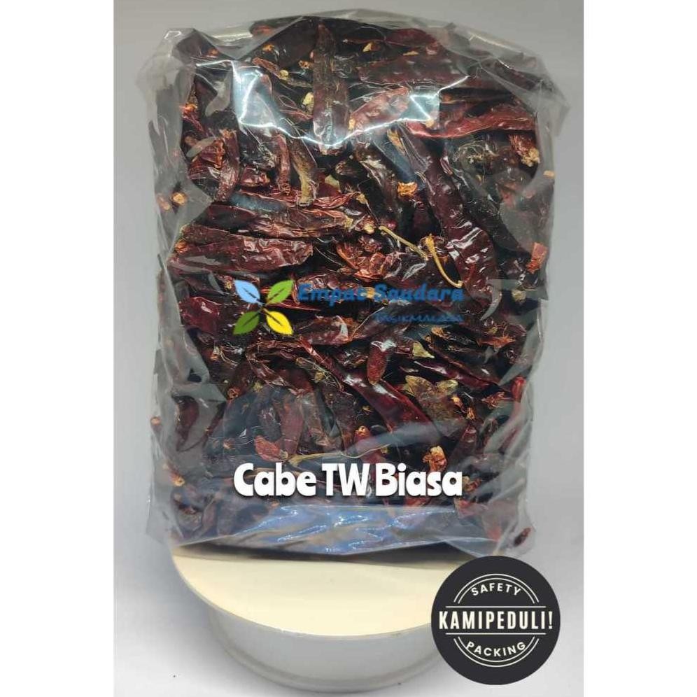 

Segera (Cabe India) Cabe Merah Besar Kering Kemasan 1000 Gr
