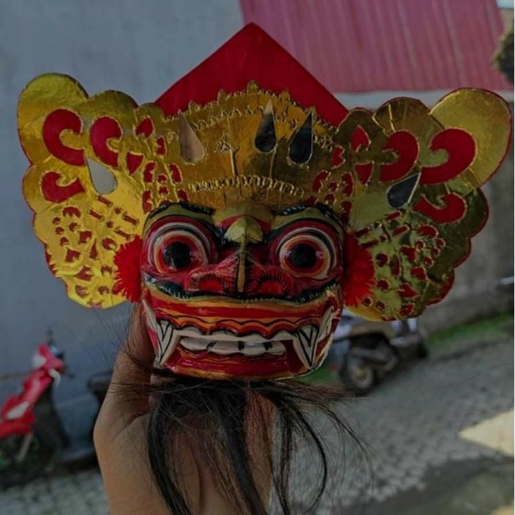 Special Tapel Barong Bali/Topeng Barong Bali Mini/Tapel Barong Kayu/Tapel Barong Mini/Mainan Anak An