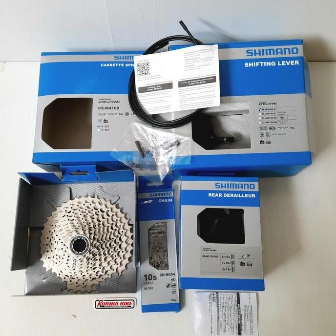 mini groupset shimano deore 10 speed murah