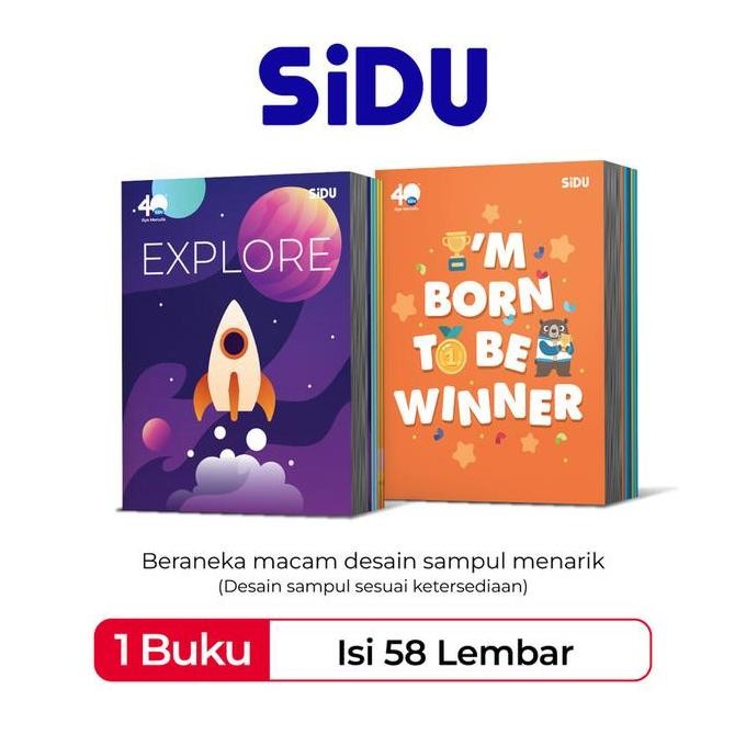 

(10pc) Buku Tulis Sinar Dunia SIDU isi 58 lembar/buku tulis - Paper