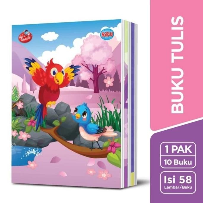 

SIDU BUKU TULIS A5 58 LEMBAR PER 1 PAK 10 PCS SINAR DUNIA