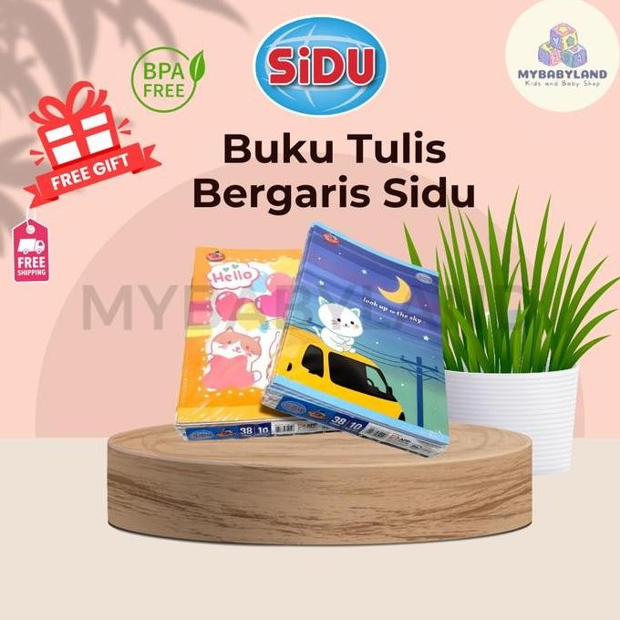 

Buku Tulis Sidu (1 Pack Isi 10 Buku) 38 Lembar | Edisi Buku Skola | Original | Buku Tulis Bergaris
