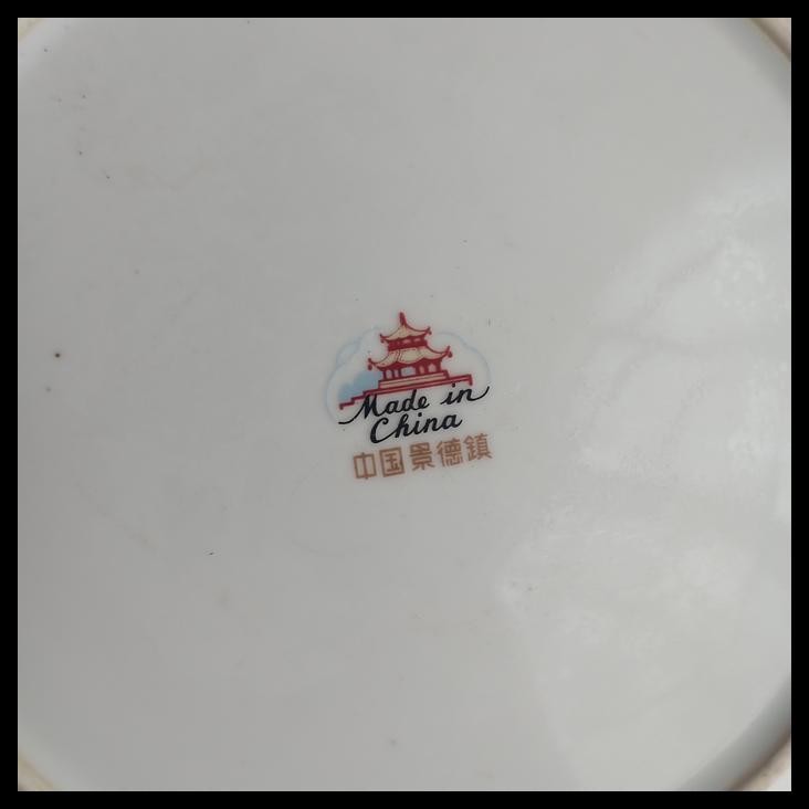 HOT DEAL PIRING MAKAN KERAMIK MOTIF BUNGA MERAH MUDA MADE IN CHINA 