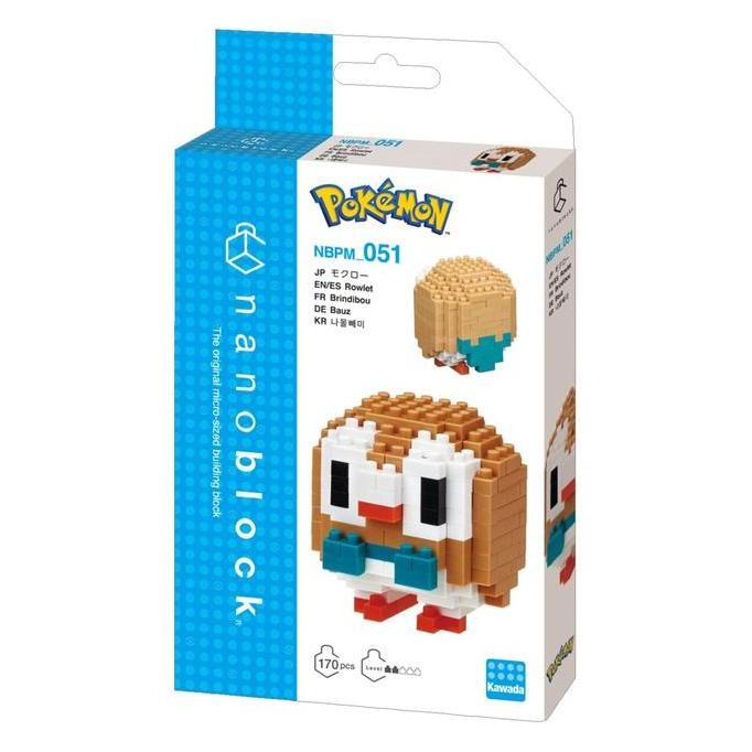 Nanoblock Kawada "Pokemon" #NBPM 051 Rowlet