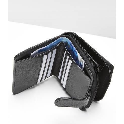 Dompet Wanita Dompet Kecil Wanita Renly Wallet Sophie Martin Paris Hitam Kulit