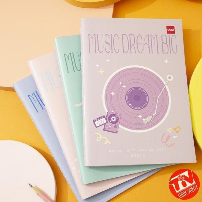 

[AGNEZ MO] Deli Sewing Notebook / Buku Tulis A5 60 Lembar