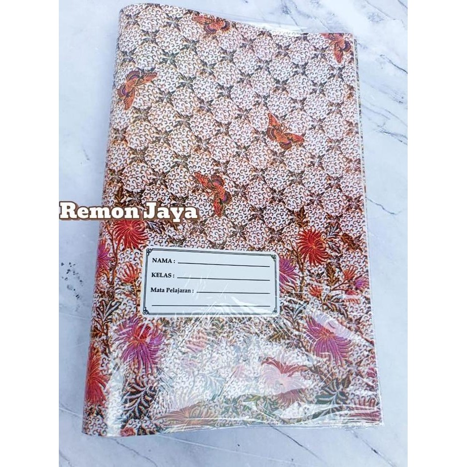 

20 pcs Sampul buku Batik Ukuran Boxy /Bigbos campus panjang ( isi 10 & 20 lembar )