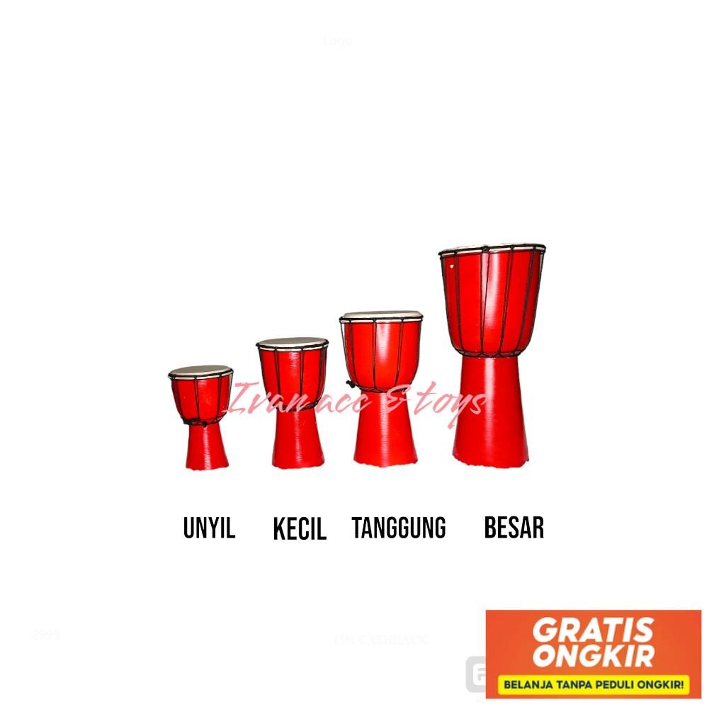 Jimbe Mainan Anak / Gendang Anak Murah / Jimbe Alat Musik Darbuka Terlaris