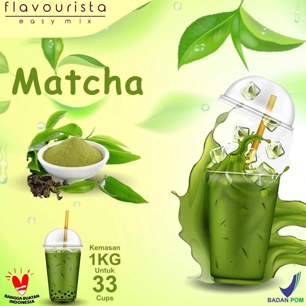 

Grosir Flavourista Bubuk Minuman Murah Rasa Matcha / Matcha Powder 1000 Gram