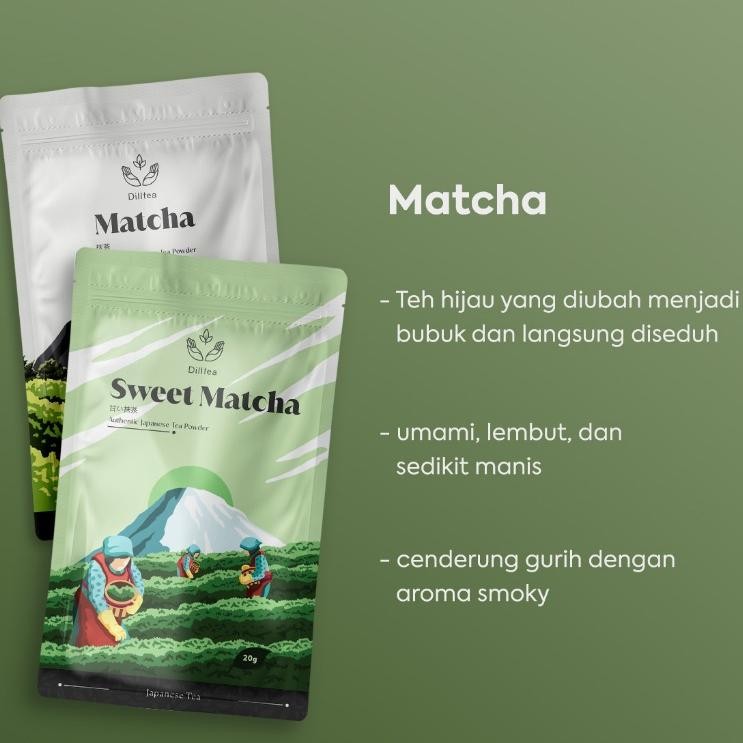 

Murah Dilltea Sweet Matcha Powder 200 Gram. Bubuk Minuman Matcha
