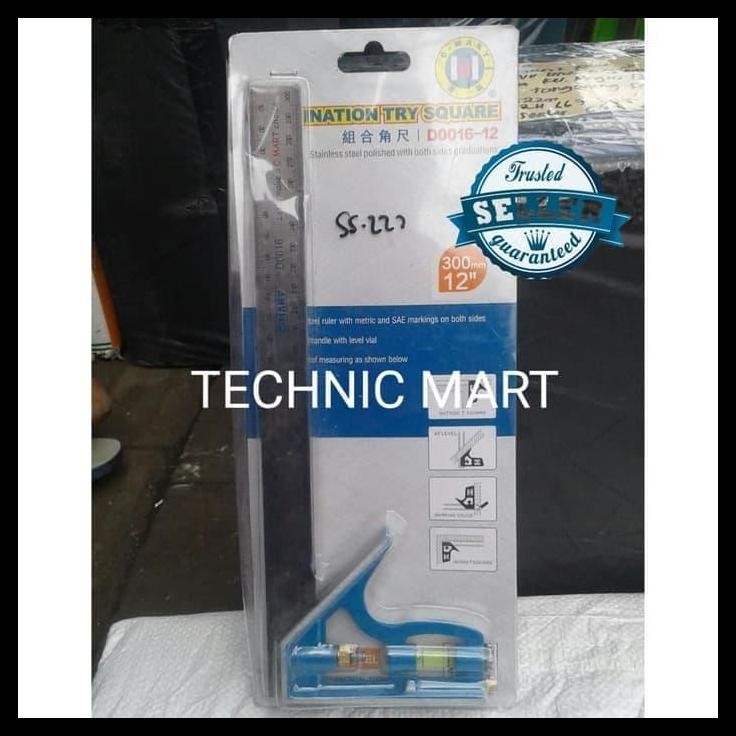 

TERBARU COMBINATION TRY SQUARE / PENGGARIS SIKU WATERPAS CMART !