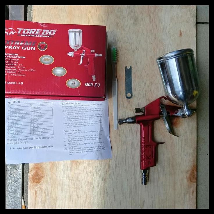 GRATIS ONGKIR SPRAYGUN TOREDO K3 MODEL MEIJI JAPAN SPRAY CAT 