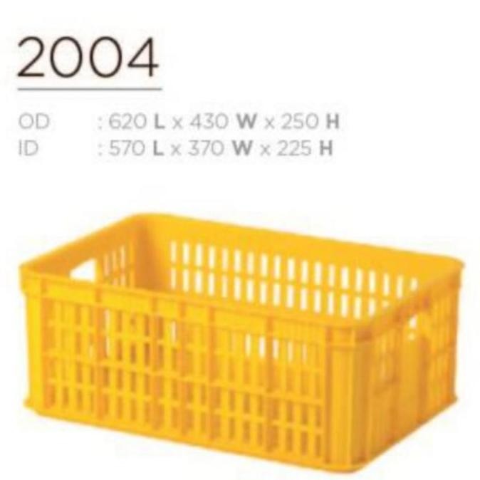 Promo / Terlaris 62x43x25 Box Container Rabbit 2004 Keranjang Industri Sayur Ikan Buah Terbaik