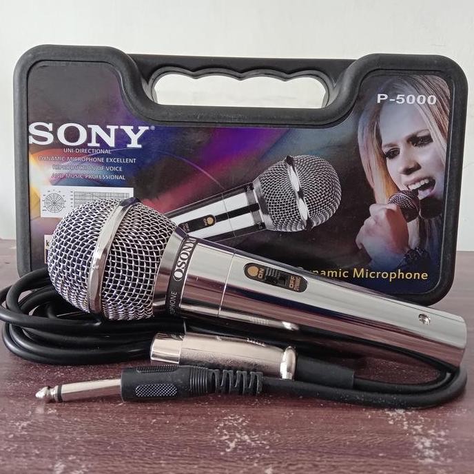 BARU MIC SONY P5000 ORIGINAL MIC KABEL PROFESIONAL SUARA JERNIH