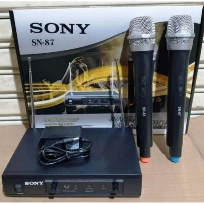 BARU MIC WIRELESS SONY SN-87 UHF - MIKROFON TANPA KABEL PROFESIONAL