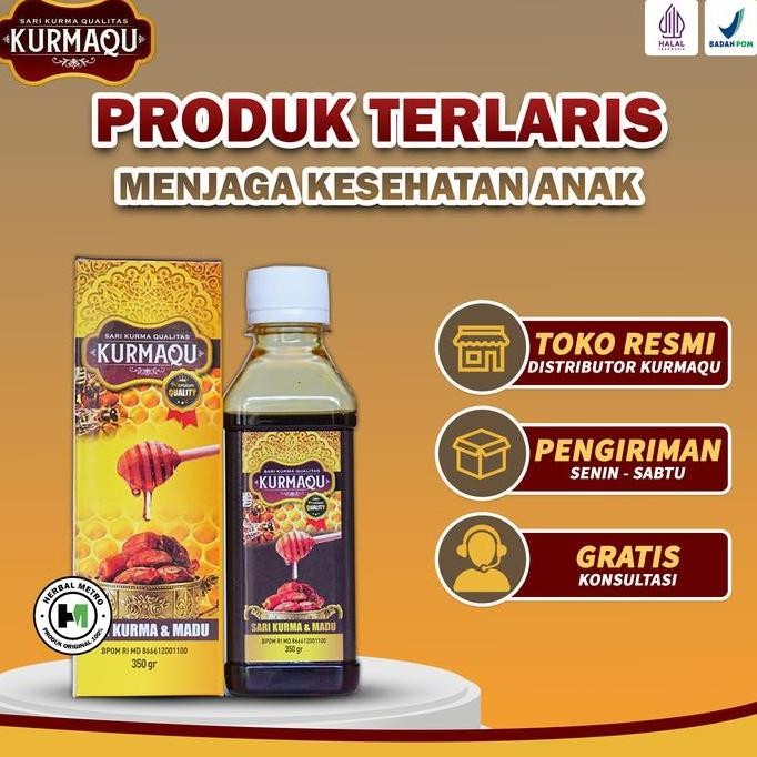 

TERMURAH SARI KURMAQU - MADU SARI KURMA UNTUK ASAM LAMBUNG, MAAG, GERD - BPOM & HALAL - AMAN LAMBUNG