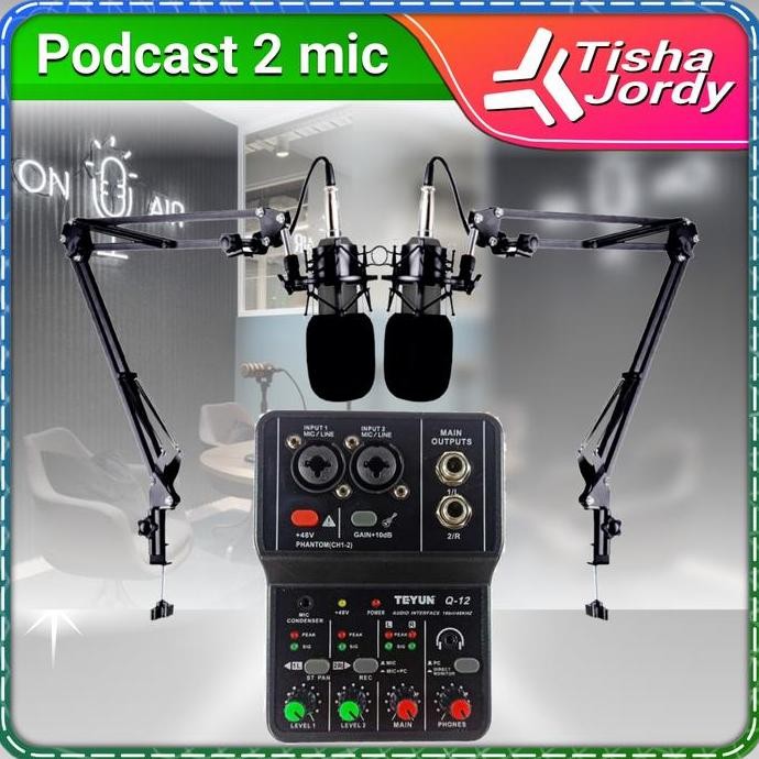 BARU PAKET 2 MIC PODCAST | MIKROFON CLIP ON LIVE STREAMING, REKAMAN & INTERVIEW