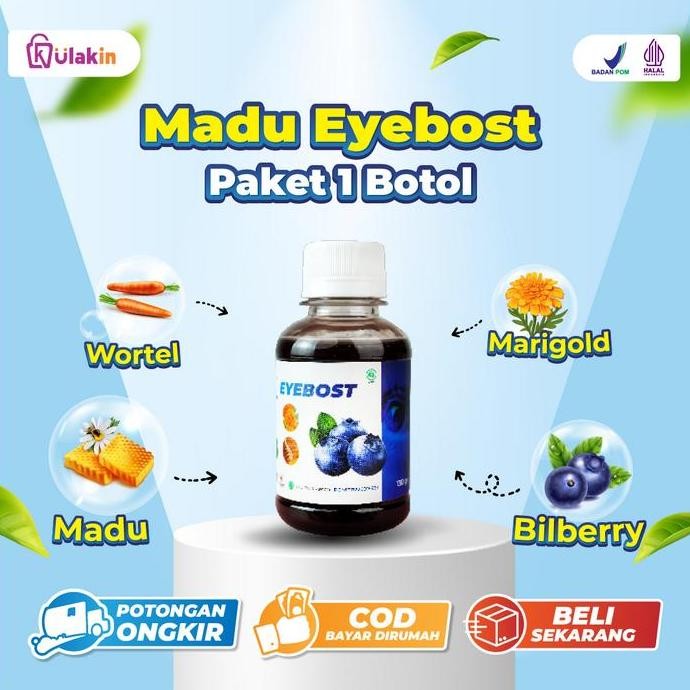

TERMURAH MADU EYEBOST VITAMIN MATA 1 BOTOL - MADU HERBAL UNTUK KESEHATAN MATA