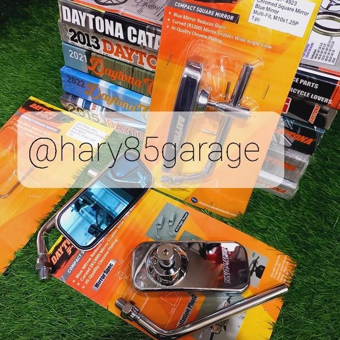 Produk Baru Spion Daytona Segi Chrome Drat 14 Original Japan Kaca Putih Cembung