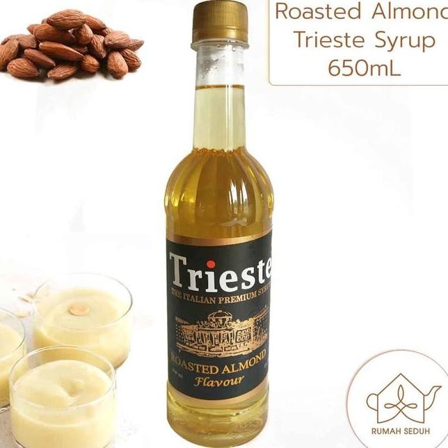 

Trieste Roasted Almond Syrup 650Ml Sirup Kacang Almond Panggang Sirop Almon Kopi Avocado Banana Blueberry Brown Fruit Green Lemon Red Sugar Grape