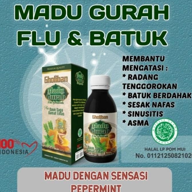 

TERMURAH MADU GURAH BATUK & FLU GHOLIBAN HERBAL ALAMI ORIGINAL